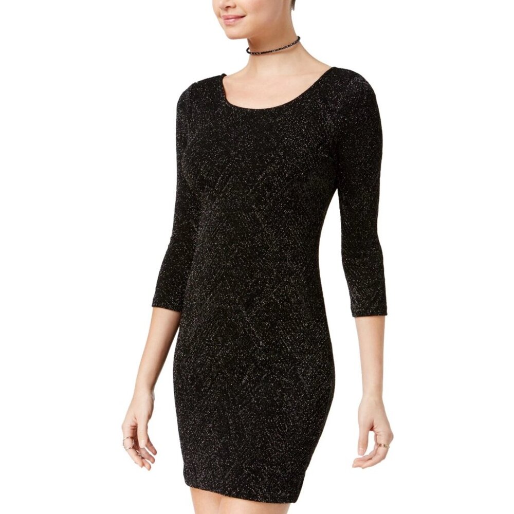 Trixxi Metallic Mini Dress Juniors Size‎ 1 Open Back Party Dress